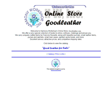 Tablet Screenshot of goodleather.com
